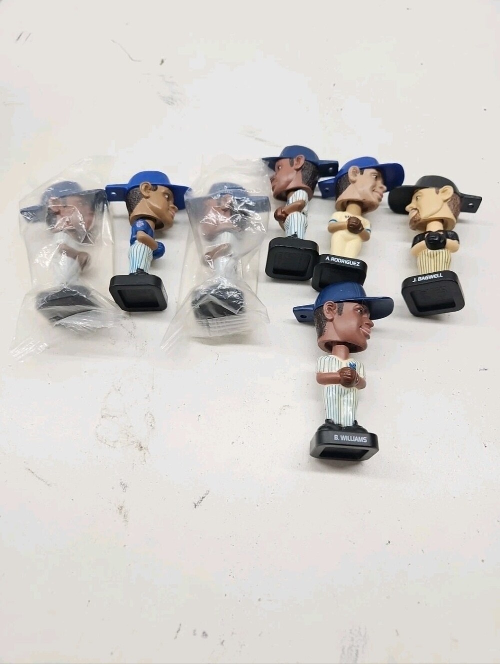 Fotoball Mlb 2002 Mini Bobbleheads Lot Of 7 (Sammy Sosa, B Williams, Etc..)
